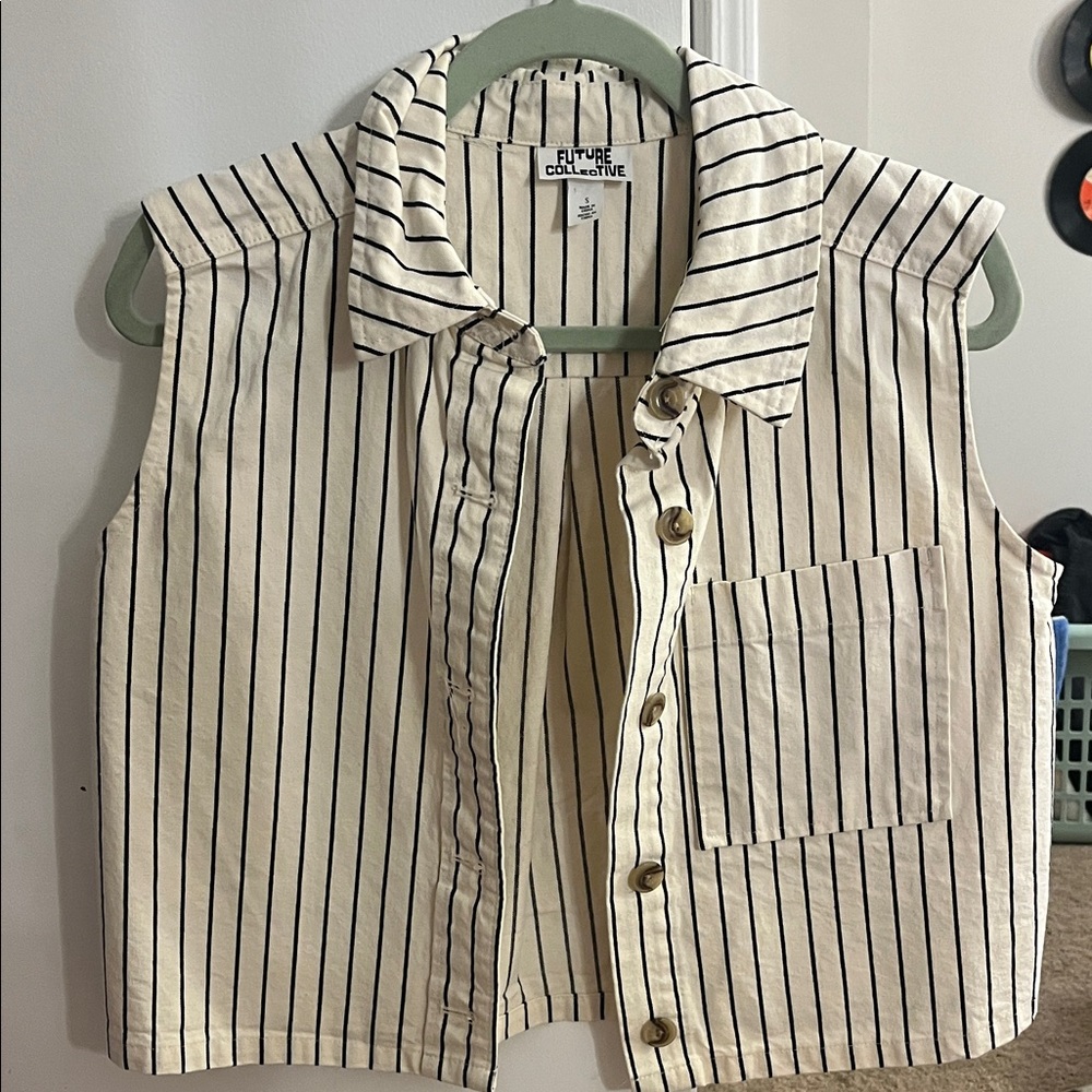 Future Collective Striped Sleeveless Shirt